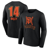 Patrick Bailey San Francisco Giants Name & Number Fastball Long Sleeve T-Shirt Outlet