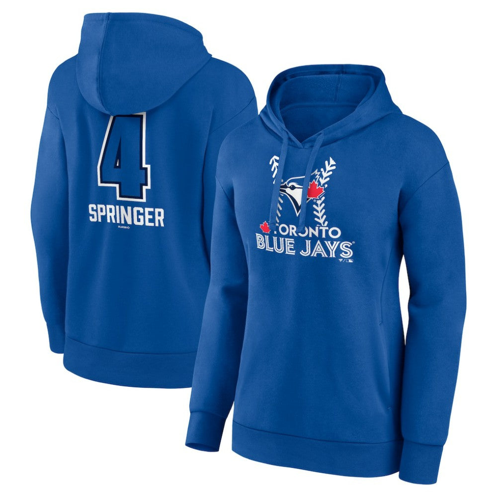 George Springer Toronto Blue Jays Women's Name & Number Fastball Pullover Hoodie Sale
