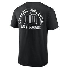 Colorado Avalanche Personalized Name & Number Monochrome T-Shirt - Black | NHL sale