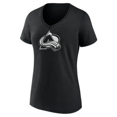Colorado Avalanche Women's Personalized Name & Number Monochrome V-Neck T-Shirt - Black | NHL discount