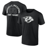 Nashville Predators Personalized Name & Number Monochrome T-Shirt - Black | NHL sale