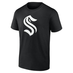 Seattle Kraken Personalized Name & Number Monochrome T-Shirt - Black | NHL discount