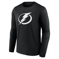 Tampa Bay Lightning Personalized Name & Number Monochrome Long Sleeve T-Shirt - Black | NHL near me
