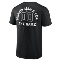 Toronto Maple Leafs Personalized Name & Number Monochrome T-Shirt - Black | NHL discount