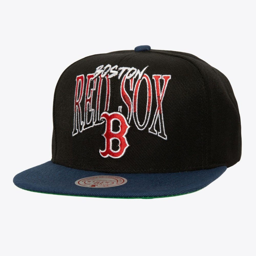 Boston Red Sox Mitchell & Ness Rise Up Snapback Hat Discount