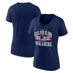 Colorado Avalanche Women's Americana Team V-Neck T-Shirt - Navy | NHL near me