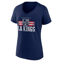 Los Angeles Kings Women's Americana Team V-Neck T-Shirt - Navy | NHL discount