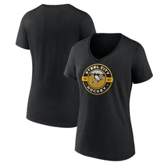 Pittsburgh Penguins Women's Native V-Neck T-Shirt - Black | NHL discount