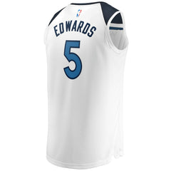 Fanatics Anthony Edwards Minnesota Timberwolves Fast Break Replica Player Jersey Association Edition White