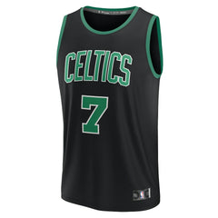 Fanatics Jaylen Brown Boston Celtics Youth Fast Break Replica Player Jersey Statement Edition Black