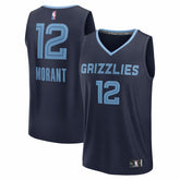 Fanatics Ja Morant Memphis Grizzlies Youth Fast Break Replica Player Jersey Icon Edition Navy