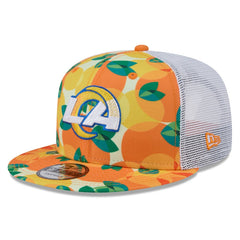 Los Angeles Rams New Era Citrus 9FIFTY Trucker Snapback Hat - Orange - NFL