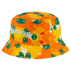 Miami Dolphins New Era Citrus Bucket Hat - Orange - NFL