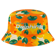 Miami Dolphins New Era Citrus Bucket Hat - Orange - NFL