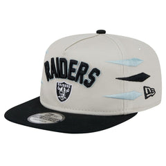 Las Vegas Raiders New Era Athletic Golfer Snapback Hat - Stone/Black - NFL