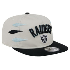 Las Vegas Raiders New Era Athletic Golfer Snapback Hat - Stone/Black - NFL