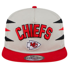 Kansas City Chiefs New Era Athletic Golfer Snapback Hat - Stone/Red - NFL