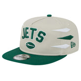 New York Jets New Era Athletic Golfer Snapback Hat - Stone/Green - NFL