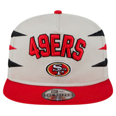 San Francisco 49ers New Era Athletic Golfer Snapback Hat - Stone/Scarlet - NFL