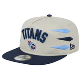 Tennessee Titans New Era Athletic Golfer Snapback Hat - Stone/Navy - NFL