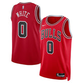 Nike Coby White Chicago Bulls Unisex Swingman Jersey Icon Editi- Red