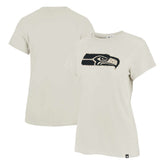 Seattle Seahawks '47 Women's Panthera Frankie T-Shirt - Cream - 47 brand