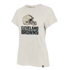 Cleveland Browns '47 Women's Panthera Frankie T-Shirt - Cream - 47 brand