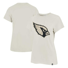 Arizona Cardinals '47 Women's Panthera Frankie T-Shirt - Cream - 47 brand