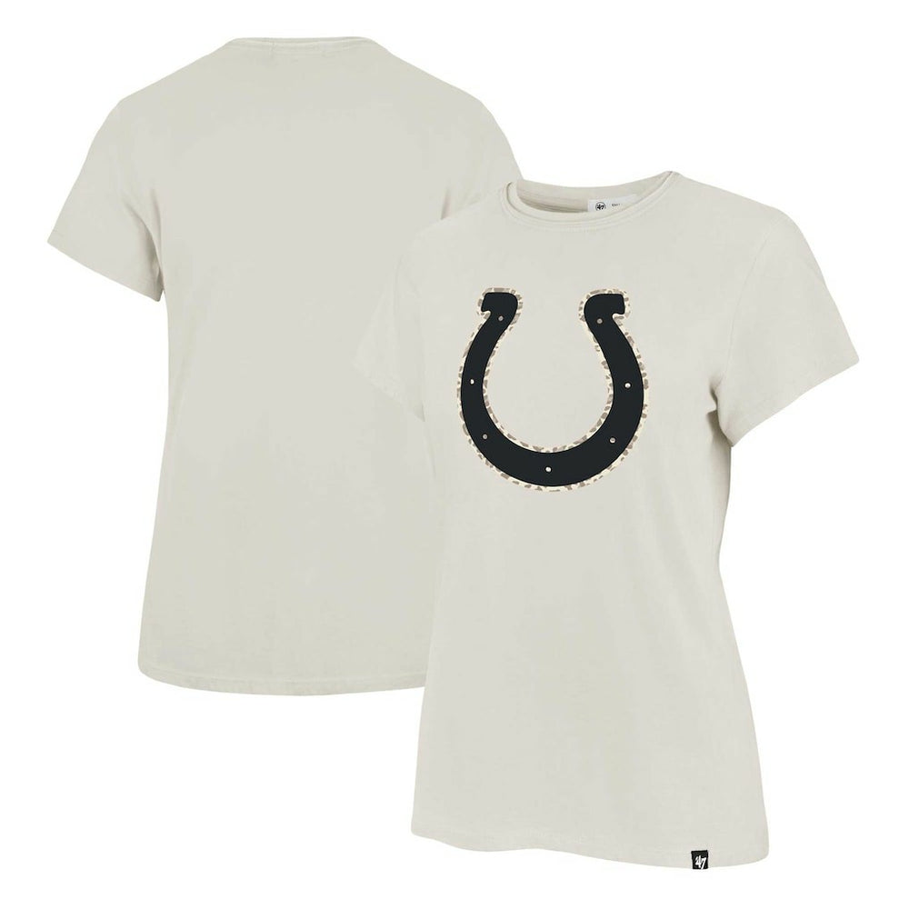 Indianapolis Colts '47 Women's Panthera Frankie T-Shirt - Cream - 47 brand
