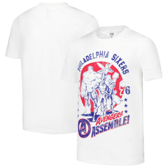 Philadelphia 76ers Youth NBA x Marvel Avengers Squad T-Shirt White