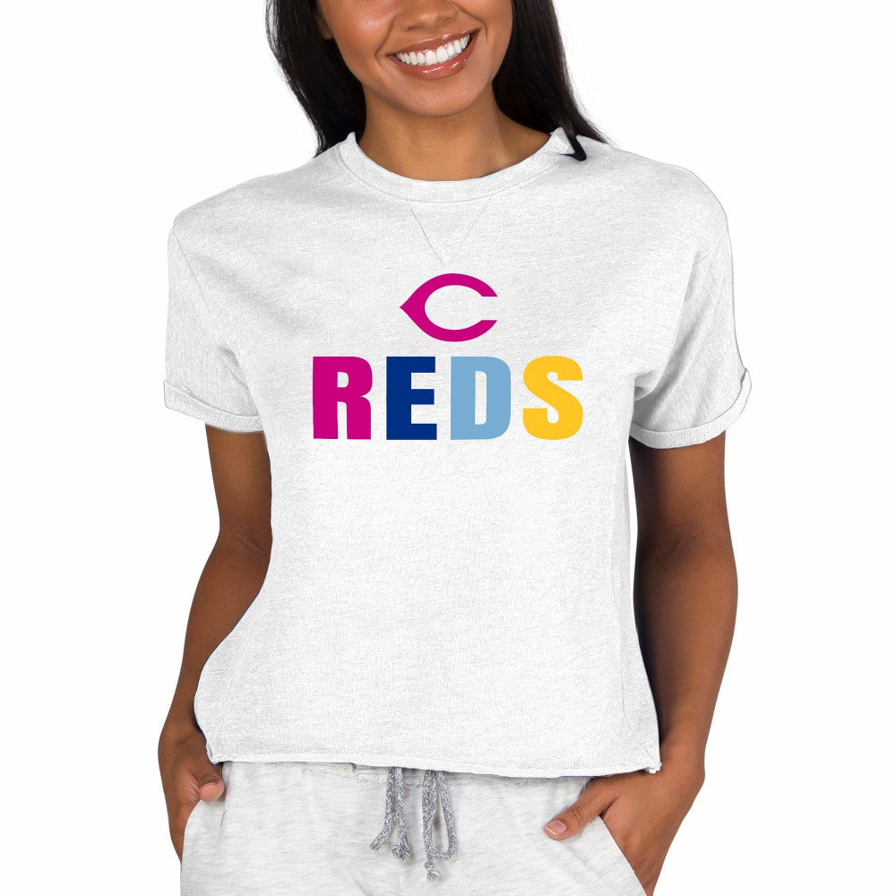Cincinnati Reds Concepts Sport Women's Mainstream Terry Sweatshirt Outlet
