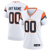 Denver Broncos Women's Mile High Collection Custom Game Jersey - White - Nike