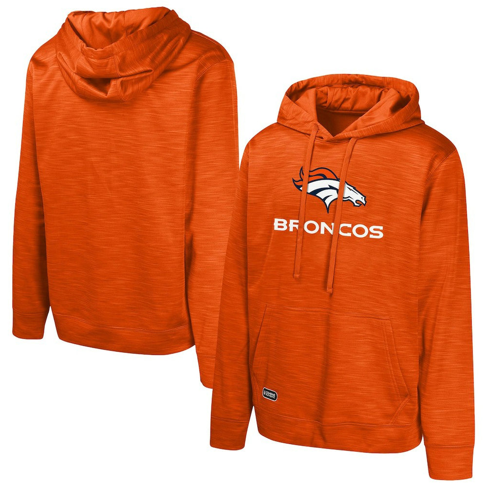 Denver Broncos Streak Fleece Pullover Hoodie - Orange - NFL