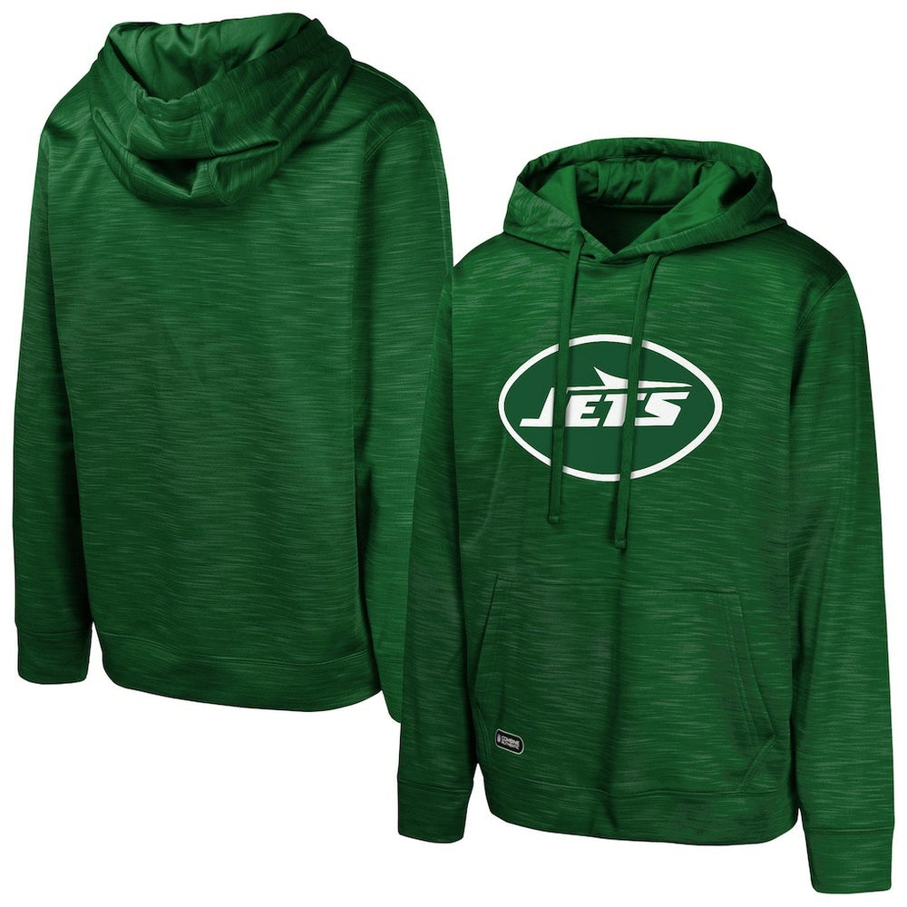 New York Jets Streak Fleece Pullover Hoodie - Green - NFL