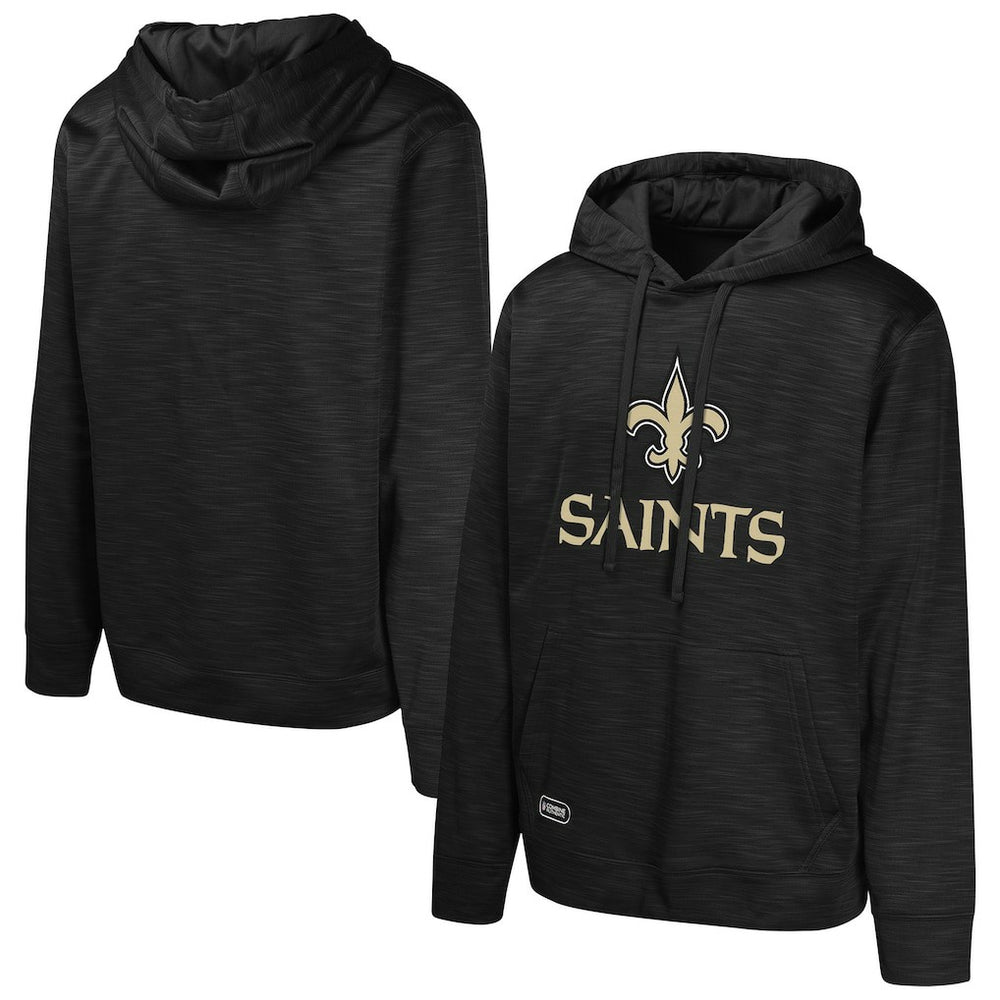 New Orleans Saints Streak Fleece Pullover Hoodie - Black - NFL