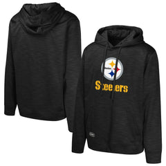 Pittsburgh Steelers Streak Fleece Pullover Hoodie - Black - NFL