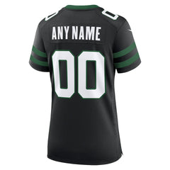 New York Jets Women's Alternate Custom Game Jersey - Legacy Black - Nike