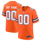 Denver Broncos Mile High Collection 1977 Throwback Custom Game Jersey - Orange - Nike