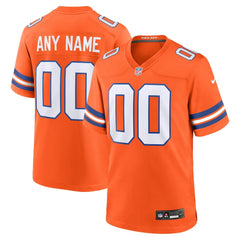 Denver Broncos Mile High Collection 1977 Throwback Custom Game Jersey - Orange - Nike