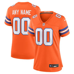 Denver Broncos Women's Mile High Collection 1977 Throwback Custom Game Jersey - Orange - Nike