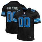 Detroit Lions Youth Alternate Custom Game Jersey - Black - Nike