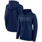 Dallas Mavericks Women's Wordmark Pullover Hoodie Navy