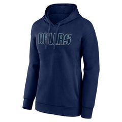 Dallas Mavericks Women's Wordmark Pullover Hoodie Navy