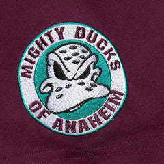 Teemu Selanne Anaheim Ducks Mitchell & Ness Premium Nickname Vintage Logo T-Shirt - Purple | NHL Clearance