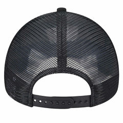 New Era Brooklyn Nets Tip Off A-Frame Trucker 9FORTY Adjustable Hat Black/Charcoal