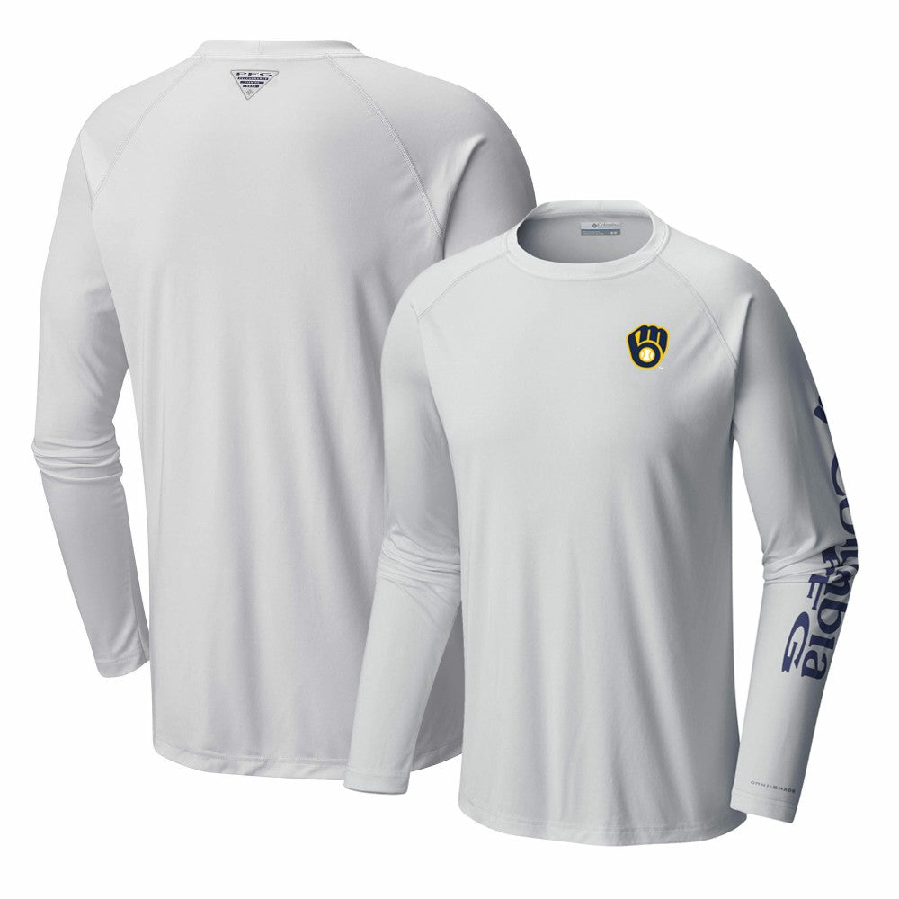 Milwaukee Brewers Columbia Terminal Tackle Long Sleeve T-Shirt Near Me
