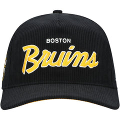 Boston Bruins '47 Crosstown Corduroy Hitch Adjustable Hat - Black | 47 brand on sale