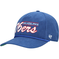 47 brand Philadelphia 76ers '47 Double Header Sidepatch Cord Hitch Adjustable Hat Royal