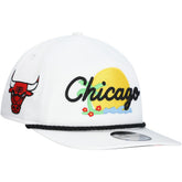 New Era Chicago Bulls Island Oasis Golfer Snapback Hat White