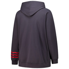 Chicago Blackhawks Fanatics Women's Plus Size Lightweight Fleece Raglan Pullover Hoodie - Charcoal | Fanatics sale